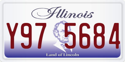 IL license plate Y975684