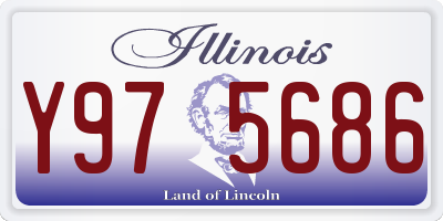IL license plate Y975686