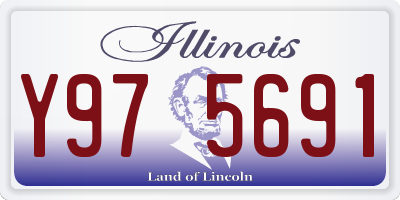 IL license plate Y975691