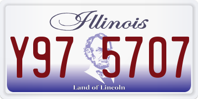 IL license plate Y975707