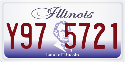 IL license plate Y975721