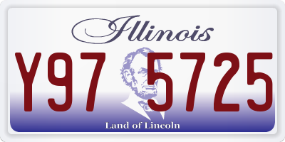 IL license plate Y975725