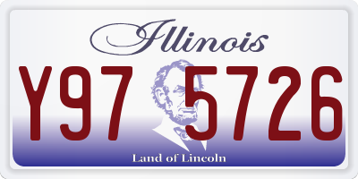 IL license plate Y975726
