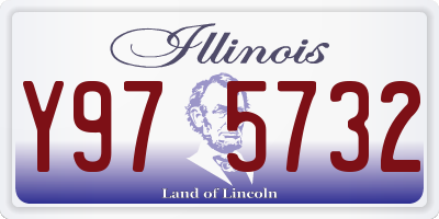 IL license plate Y975732