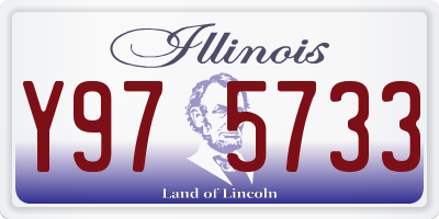 IL license plate Y975733