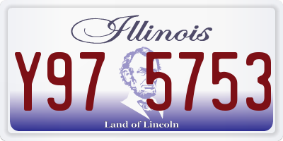IL license plate Y975753