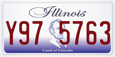 IL license plate Y975763