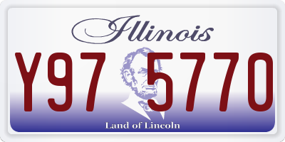 IL license plate Y975770