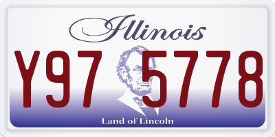 IL license plate Y975778