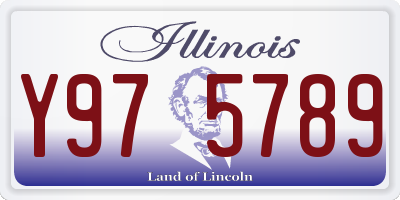 IL license plate Y975789