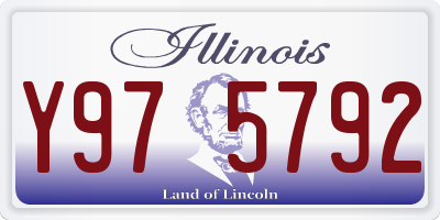 IL license plate Y975792