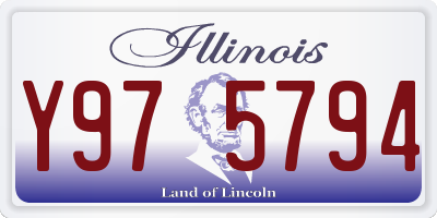 IL license plate Y975794