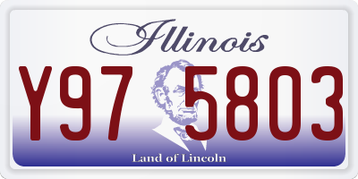 IL license plate Y975803