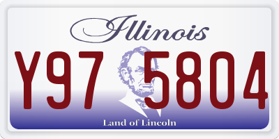 IL license plate Y975804