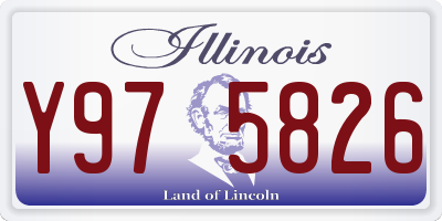 IL license plate Y975826