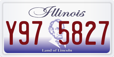 IL license plate Y975827