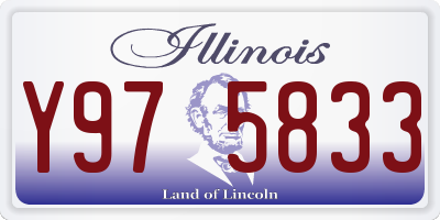 IL license plate Y975833