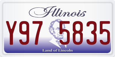 IL license plate Y975835