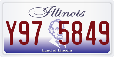 IL license plate Y975849