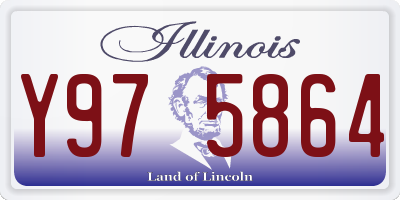 IL license plate Y975864