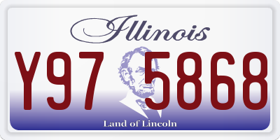 IL license plate Y975868