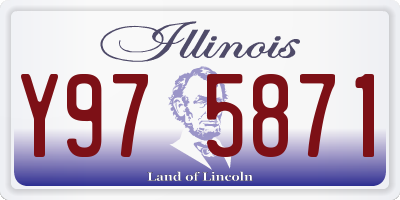 IL license plate Y975871