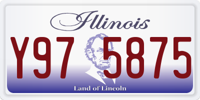 IL license plate Y975875