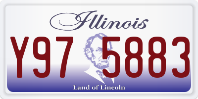 IL license plate Y975883