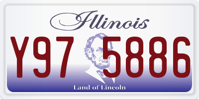 IL license plate Y975886