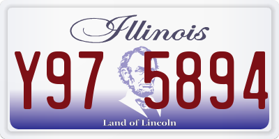 IL license plate Y975894