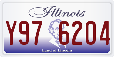 IL license plate Y976204