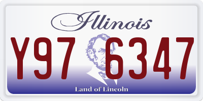 IL license plate Y976347
