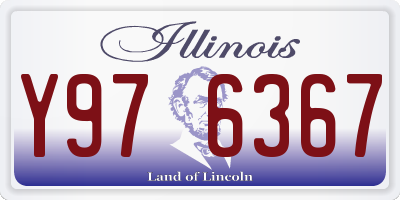 IL license plate Y976367