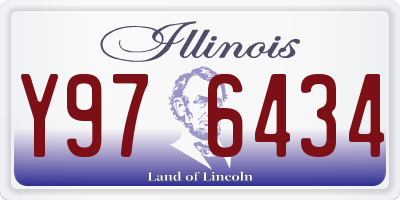 IL license plate Y976434