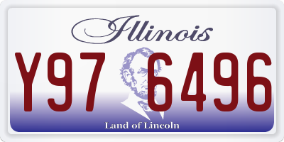 IL license plate Y976496