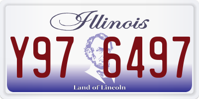 IL license plate Y976497