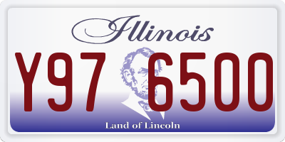 IL license plate Y976500