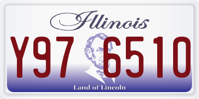 IL license plate Y976510