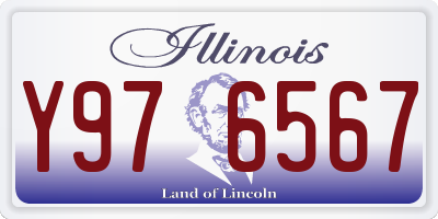 IL license plate Y976567