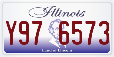IL license plate Y976573