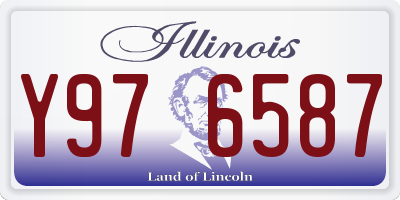 IL license plate Y976587