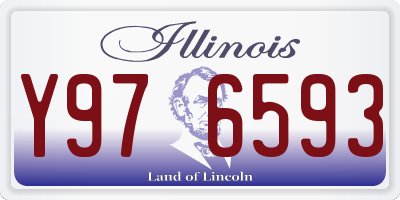 IL license plate Y976593