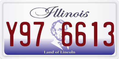 IL license plate Y976613