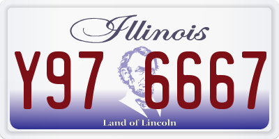 IL license plate Y976667