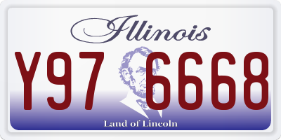 IL license plate Y976668
