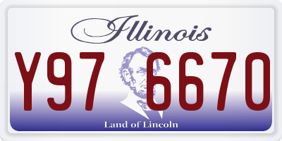 IL license plate Y976670