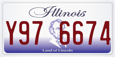 IL license plate Y976674
