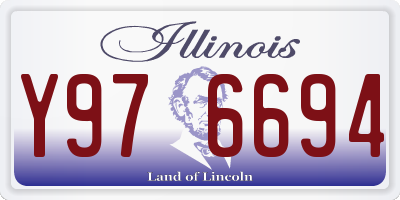 IL license plate Y976694