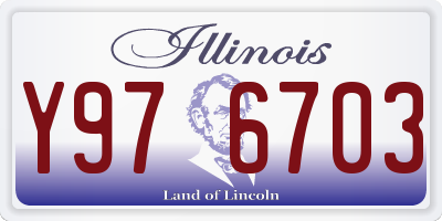 IL license plate Y976703