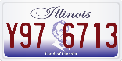 IL license plate Y976713